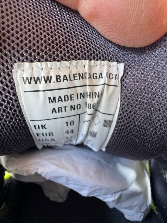 Balenciaga Men’s Track 2 Metallic Caged Trainer Sneakers Size 11E